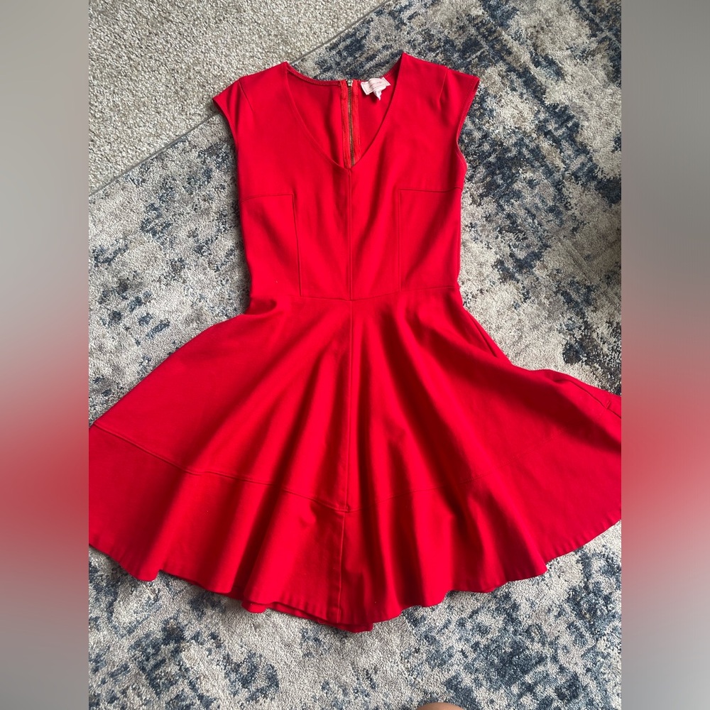 Cute red fit & flare dress
